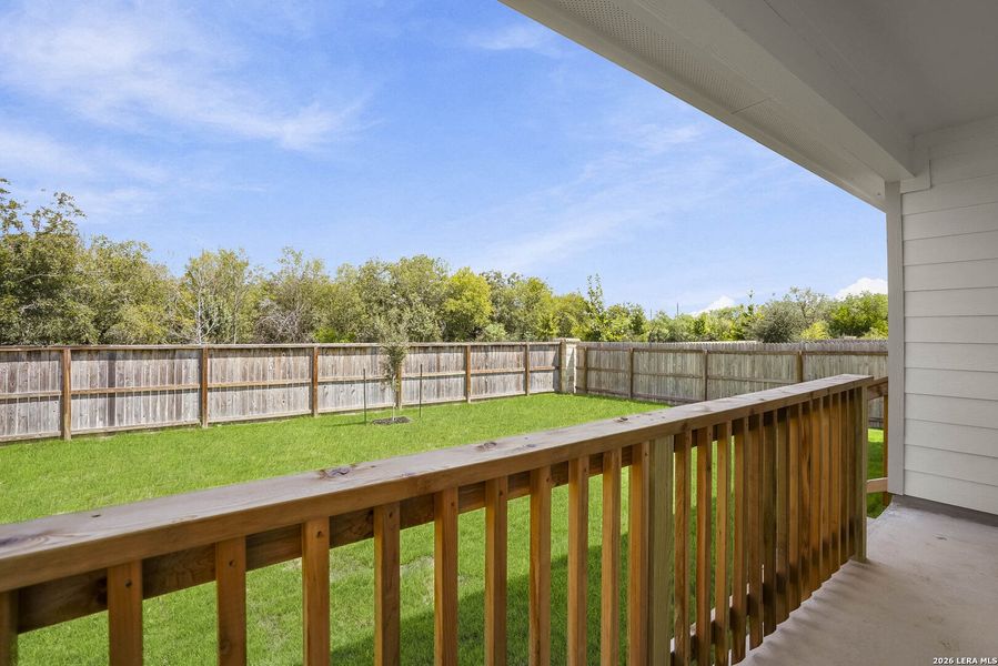 Exterior details and patio area of a home in Cinco Lakes, San Antonio (Image 4). Exterior details and patio area of a home in Cinco Lakes, San Antonio (Image 4).