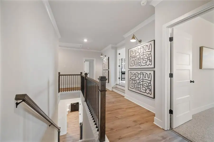 Furnished interior view inside a new home in Rosewood Lake Estates, Hoschton (Image 12).