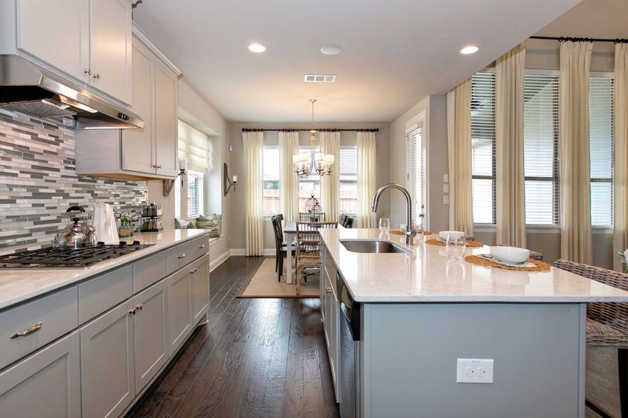 Representative furnished interior of a home built from the Oaks 3490 by Brohn Homes in Oaks at San Gabriel, Georgetown (Image 8).