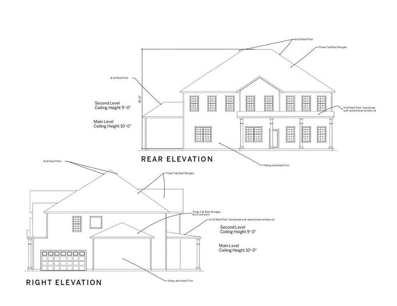 Exterior rendering of this home design in , Hoschton, GA (Image 2).