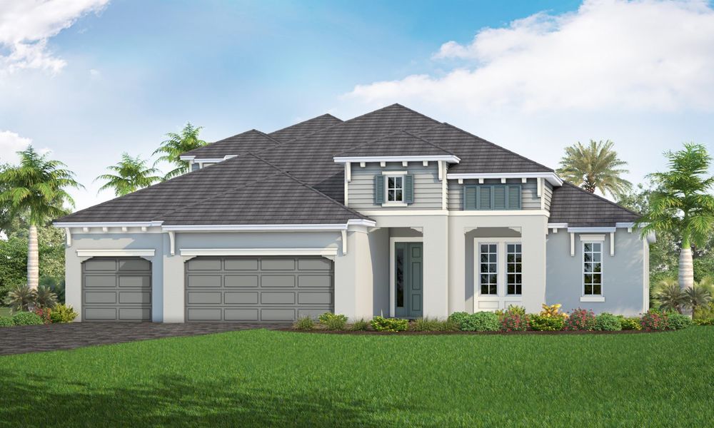 Representative exterior photo of a completed home built from the Santa Catalina by Neal Communities in Boca Royale Golf & Country Club at Wellen Park, Englewood, FL (Image 2).