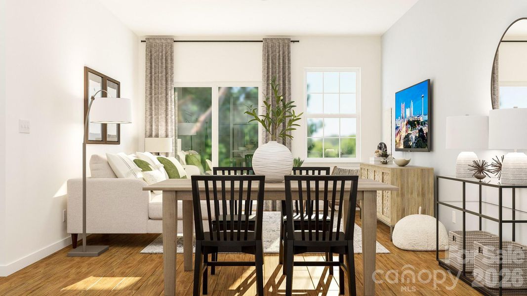 Furnished interior view inside a new home in The Vines, Charlotte (Image 4).
