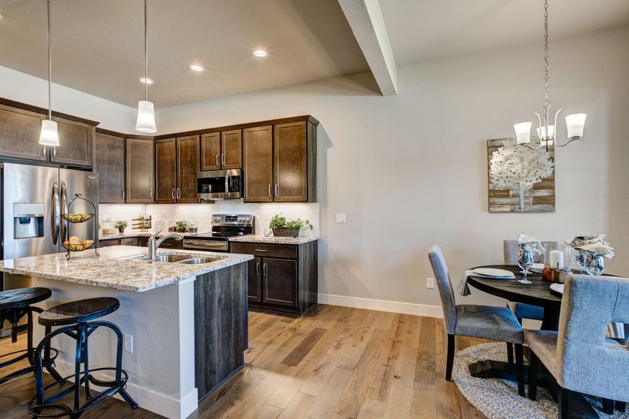 Representative furnished interior of a home built from the The Camden by Landmark Homes in The Lakes at Centerra, Loveland (Image 11). Representative furnished interior of a home built from the The Camden by Landmark Homes in The Lakes at Centerra, Loveland (Image 11).