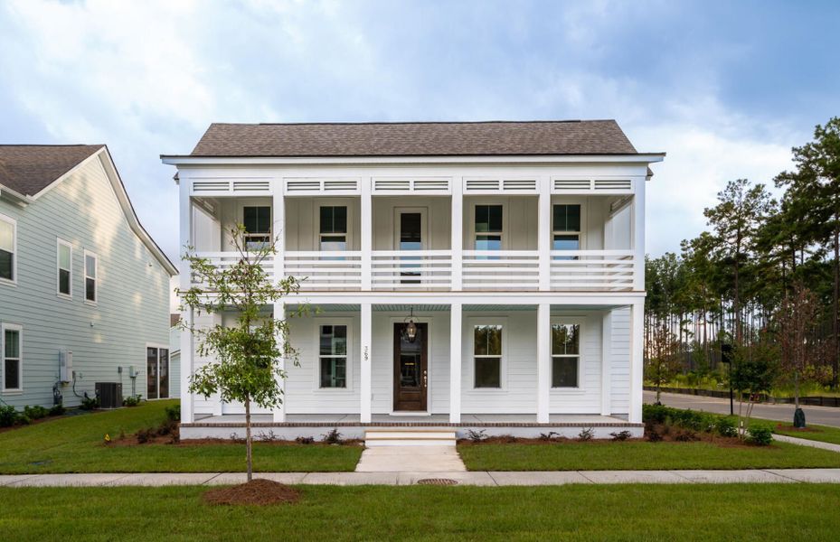 Representative exterior photo of a completed home built from the Laurel by Pulte Homes in Long Savanna, Charleston, SC (Image 10). Representative exterior photo of a completed home built from the Laurel by Pulte Homes in Long Savanna, Charleston, SC (Image 10).