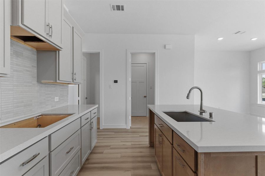 Furnished interior view inside a new home in Bridgeland Central, Cypress (Image 11). Furnished interior view inside a new home in Bridgeland Central, Cypress (Image 11).