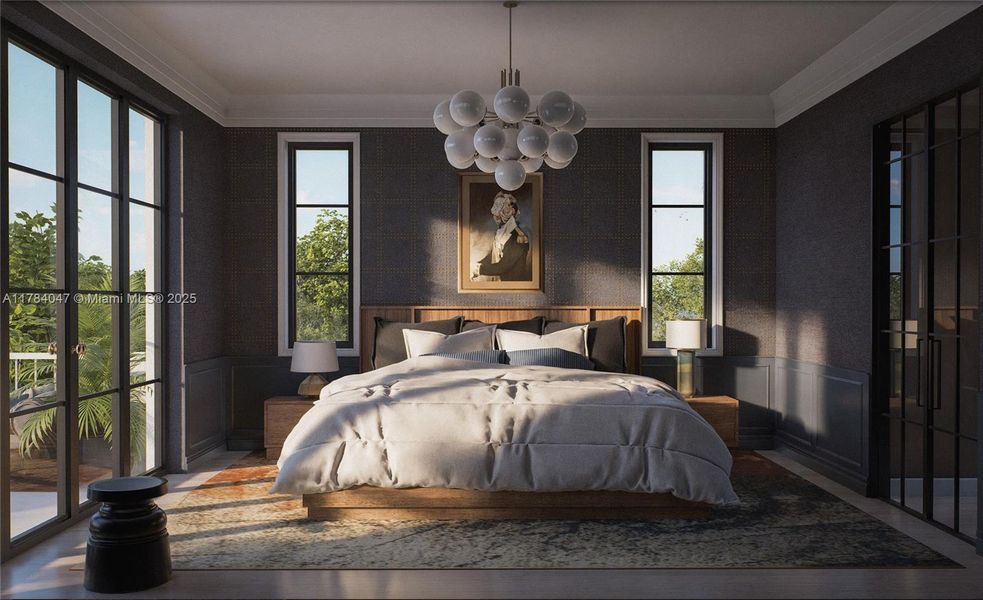 Furnished interior view inside a new home in , Miami Shores (Image 14).