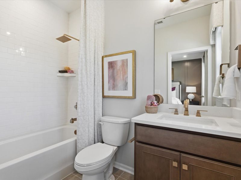Representative furnished interior of a home built from the Bellamy by Tri Pointe Homes in Bellflower, Charlotte (Image 38).