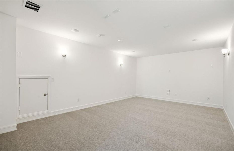 Media room on second floor