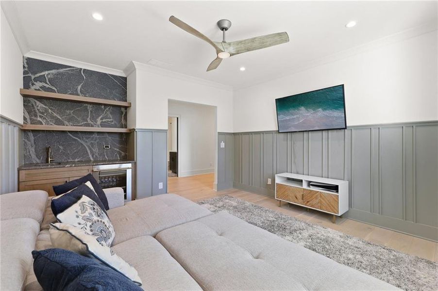 Furnished interior view inside a new home in , Suwanee (Image 44).