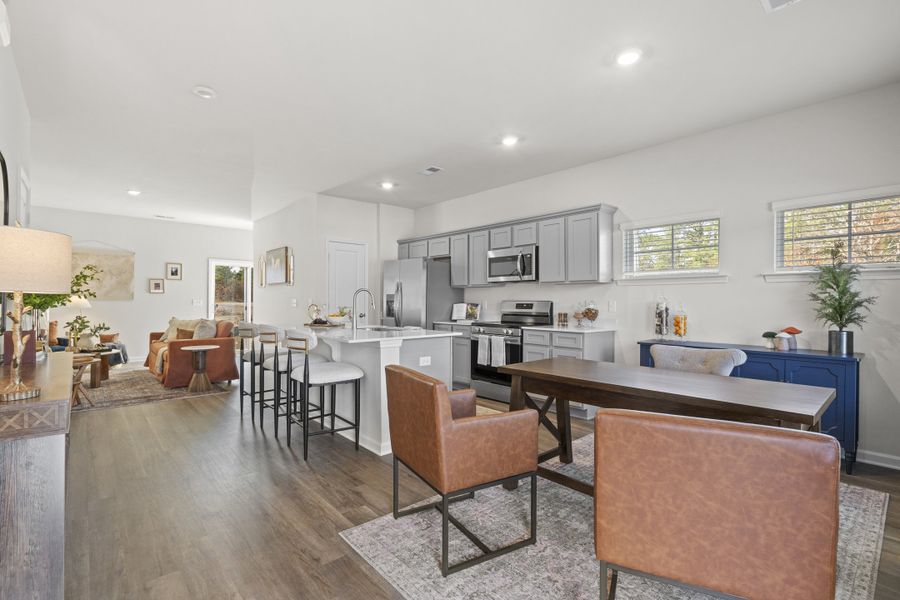 Furnished interior view inside a new home in Harbison Grove, Columbia (Image 4).