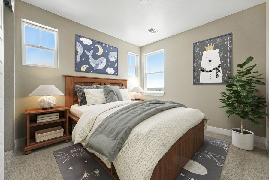Furnished interior view inside a new home in Hillside at Crystal Valley Destination Collection, Castle Rock (Image 9).