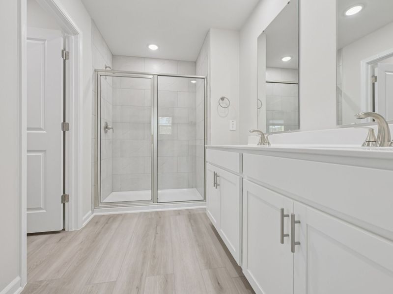 Furnished interior view inside a new home in The Rows at Buffaloe Reserve, Raleigh (Image 7).