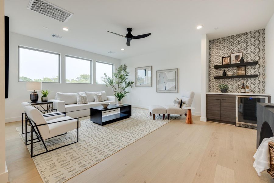 Furnished interior view inside a new home in , Houston (Image 14). Furnished interior view inside a new home in , Houston (Image 14).