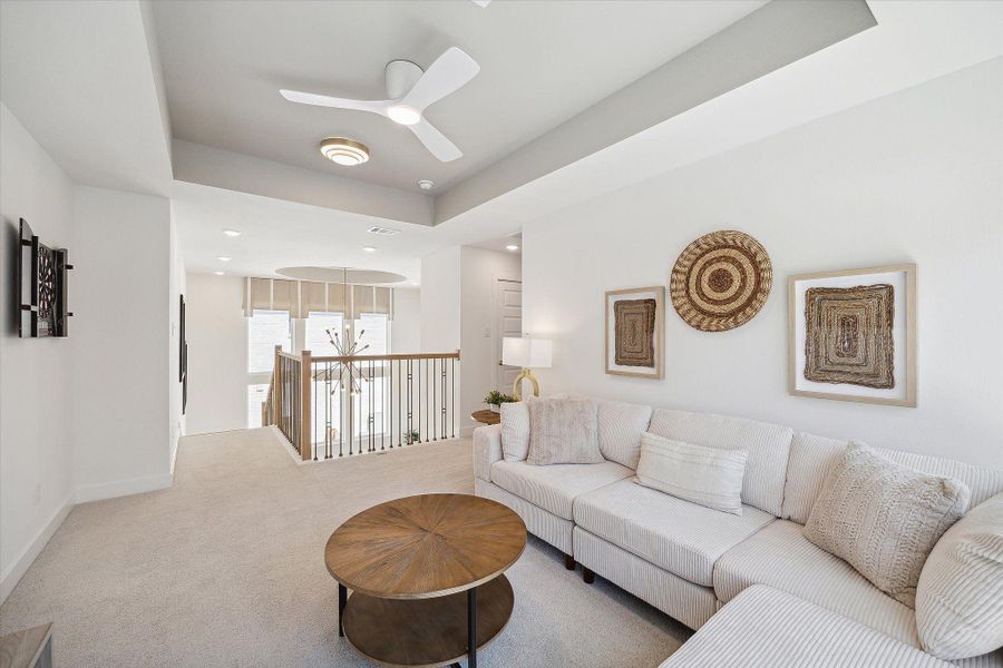 Furnished interior view inside a new home in The Trails, New Caney (Image 15).