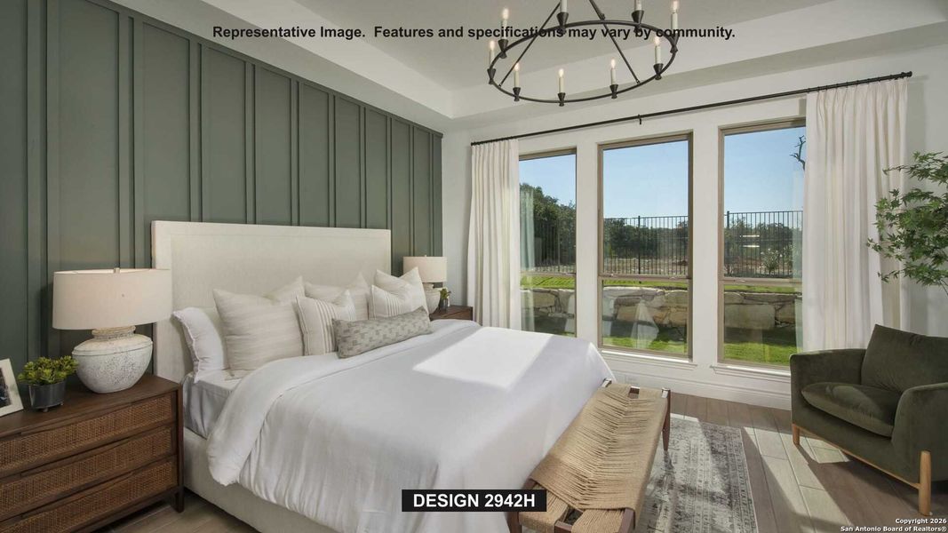 Furnished interior view inside a new home in Briggs Ranch 50', San Antonio (Image 4).