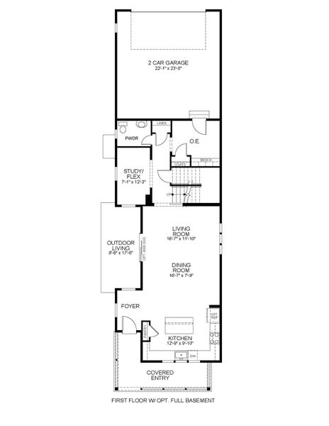 Optional First Floor with Full Basement