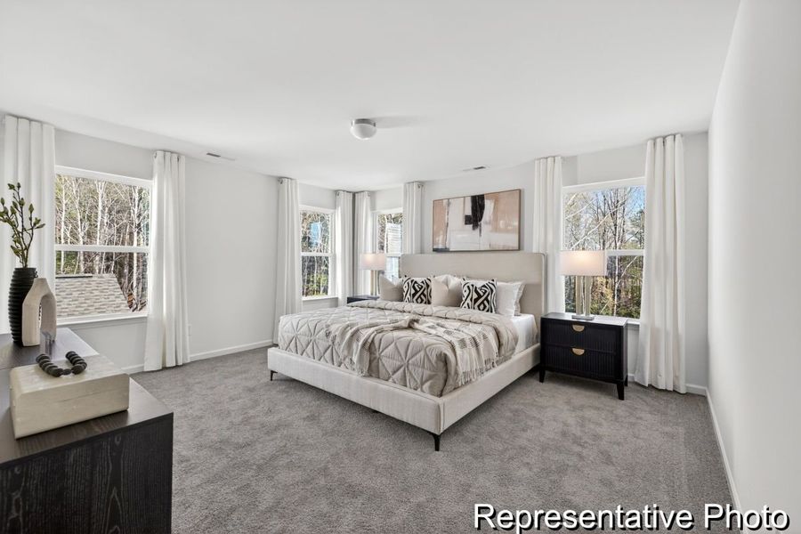 Furnished interior view inside a new home in Morgan Hills, Albemarle (Image 12).