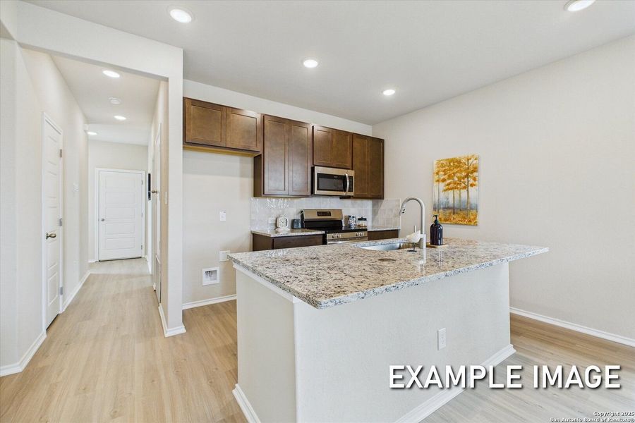 Furnished interior view inside a new home in Agave, San Antonio (Image 9).