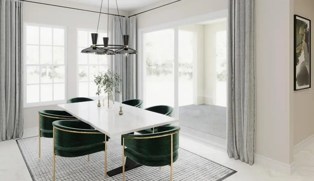 Furnished interior view inside a new home in Celebration, Celebration (Image 6).