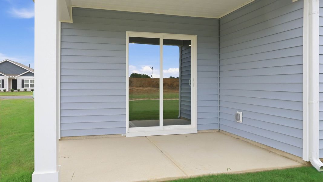 Exterior details and patio area of a home in Bynum Farms, Farmville (Image 29).