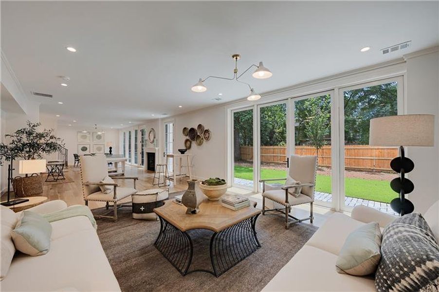 Furnished interior view inside a new home in , Atlanta (Image 74).