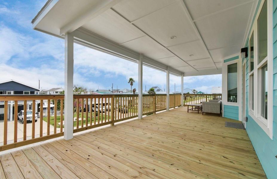 Front exterior of a new home in , Galveston, TX, highlighting curb appeal (Image 24). Front exterior of a new home in , Galveston, TX, highlighting curb appeal (Image 24).