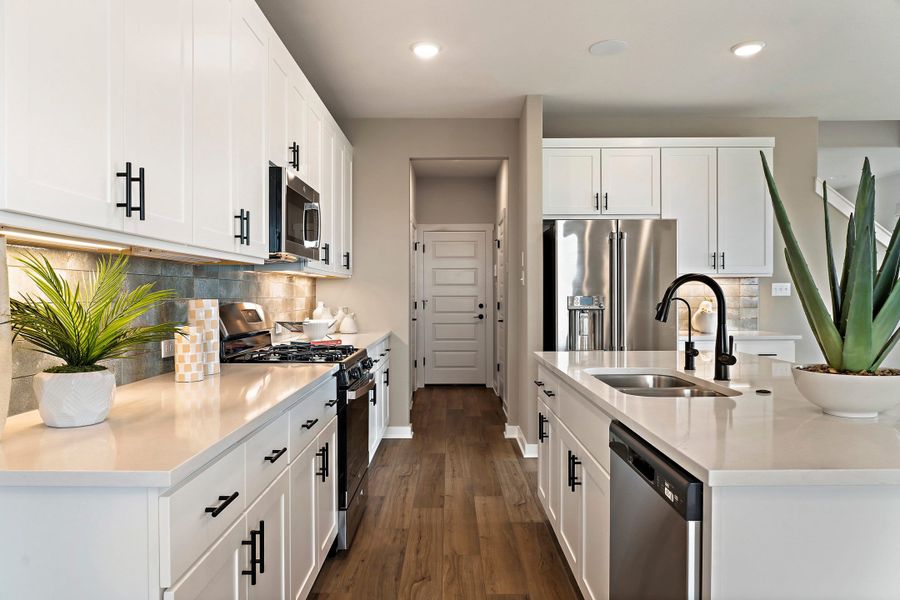 Representative furnished interior of a home built from the Tribeca by Tri Pointe Homes in Park Central, Georgetown (Image 17).