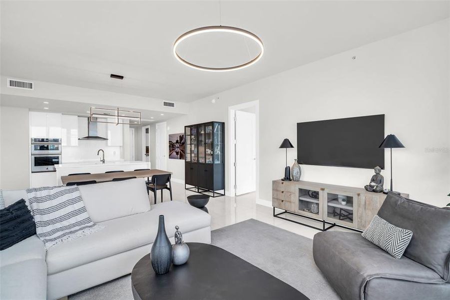 Furnished interior view inside a new home in , St. Petersburg (Image 19).