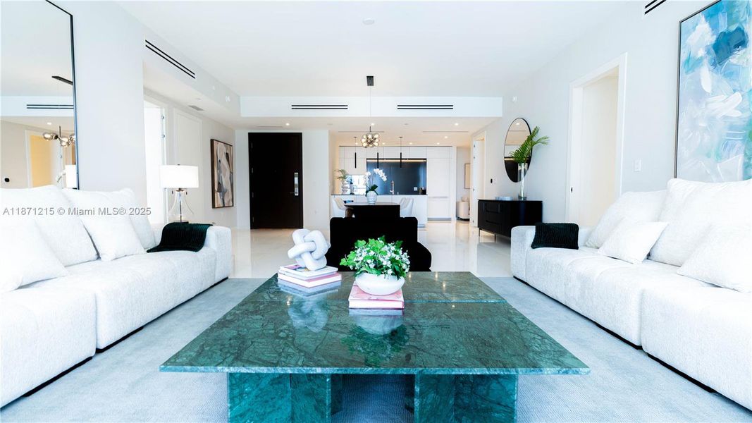 Furnished interior view inside a new home in , Miami (Image 27).