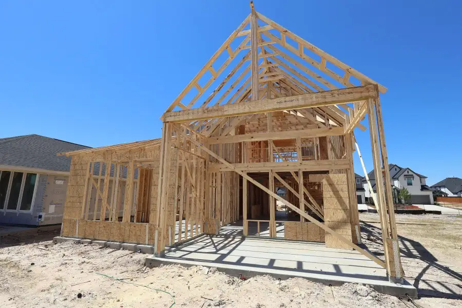 In-progress construction of a new home in Mason Woods, Cypress, TX (Image 7).