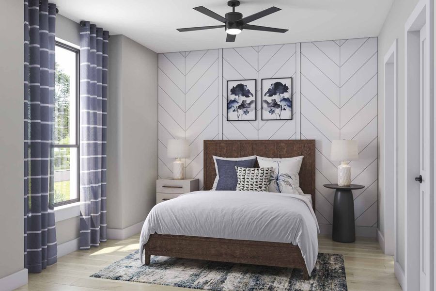 Furnished interior view inside a new home in Dunham Pointe 80′, Cypress (Image 20). Furnished interior view inside a new home in Dunham Pointe 80′, Cypress (Image 20).