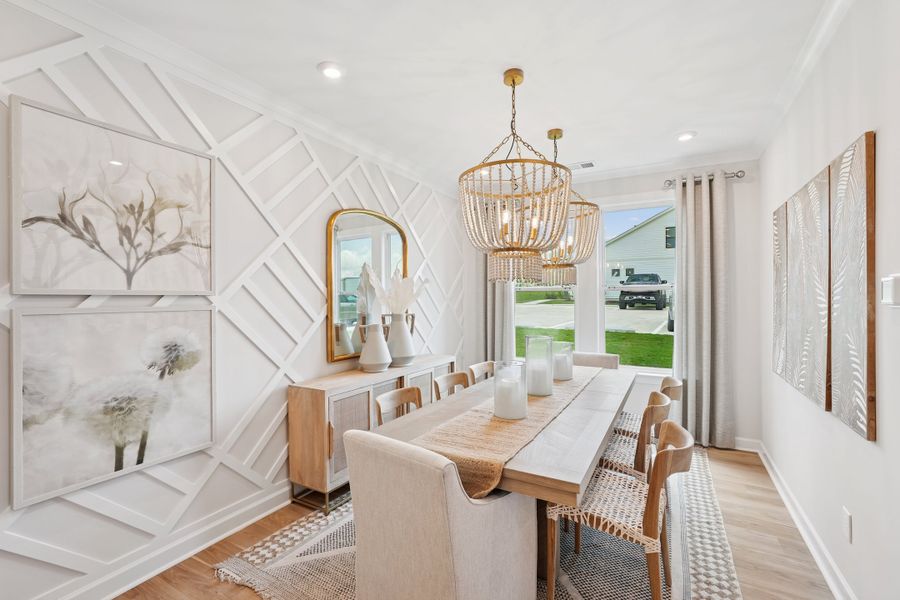 Representative furnished interior of a home built from the Oak Haven by Tri Pointe Homes in Altis At Serenity, Fuquay Varina (Image 13).