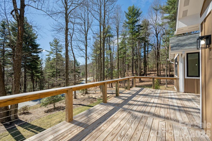 Exterior details and patio area of a home in , Flat Rock (Image 30).
