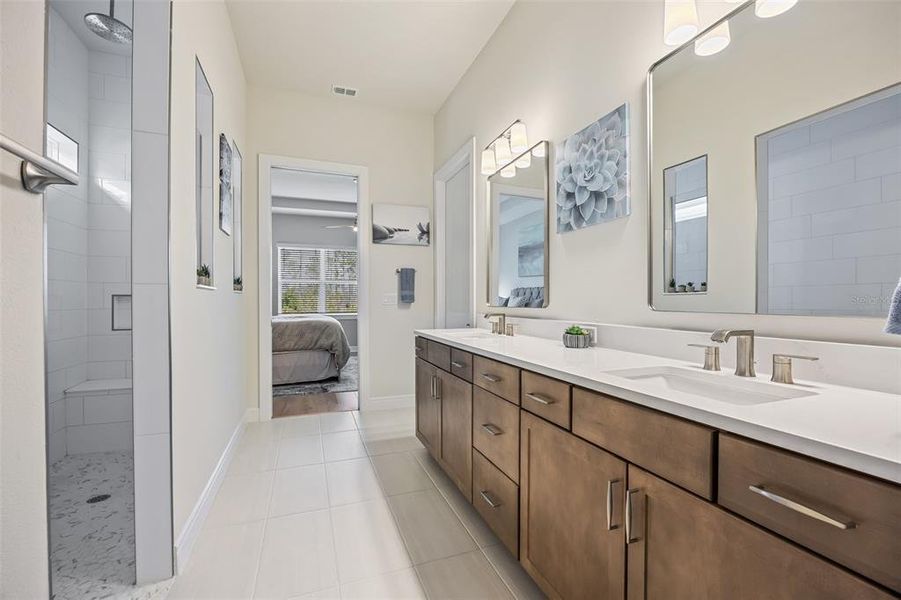 Furnished interior view inside a new home in Del Webb Sunbridge, St. Cloud (Image 12).