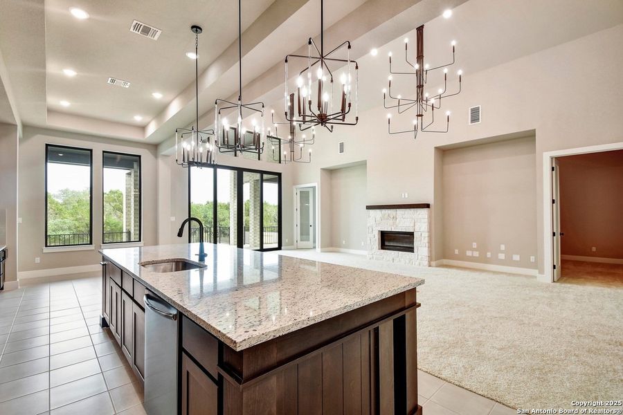 Furnished interior view inside a new home in La Cima: 70ft. lots, San Marcos (Image 4). Furnished interior view inside a new home in La Cima: 70ft. lots, San Marcos (Image 4).