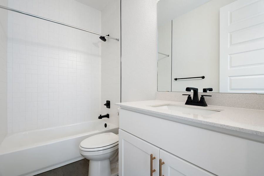 Furnished interior view inside a new home in Terrace Collection at Lariat, Liberty Hill (Image 16).