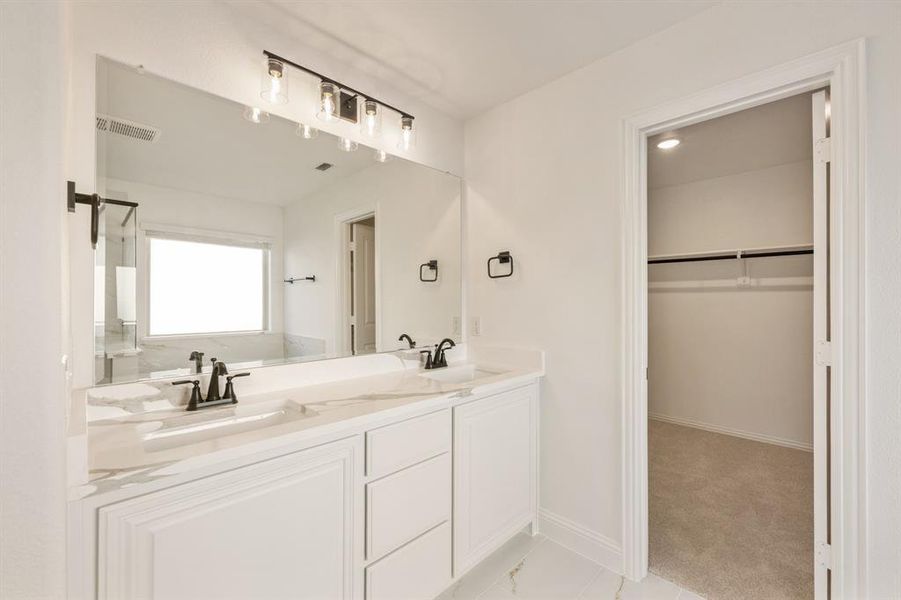 Furnished interior view inside a new home in Union Park Classic 55, Little Elm (Image 14).