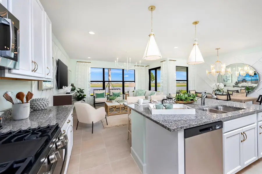 Representative furnished interior of a home built from the Sanderling by GL Homes in Valencia Parc at Riverland, Port St. Lucie (Image 7).
