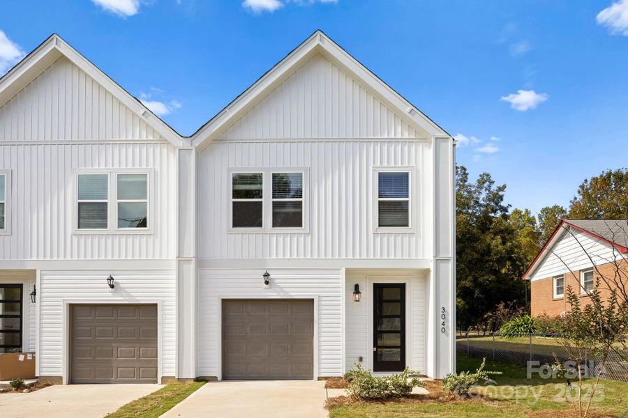 Front exterior of a new home in , Charlotte, NC, highlighting curb appeal (Image 25).