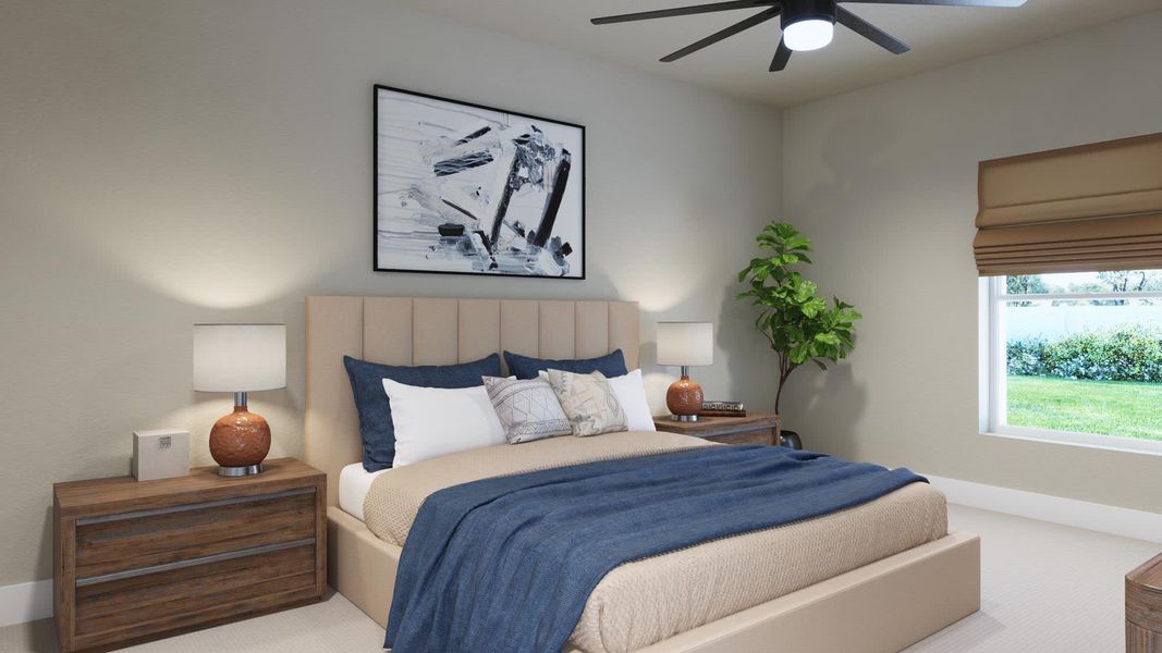 Primary Bedroom - Alexandria at Brack Ranch in St. Cloud, FL by Landsea Homes