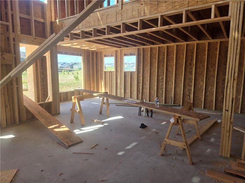 In-progress construction of a new home in Twin Lakes, Hoschton, GA (Image 5).