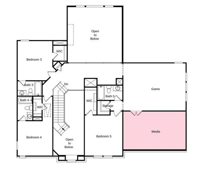 2D floor plan layout of this home in Avalon at Cypress, Cypress, TX (Image 3). 2D floor plan layout of this home in Avalon at Cypress, Cypress, TX (Image 3).