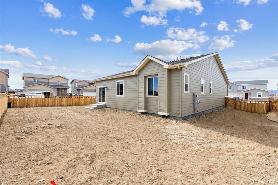 Exterior details and patio area of a home in Sweetgrass, Dacono (Image 4).