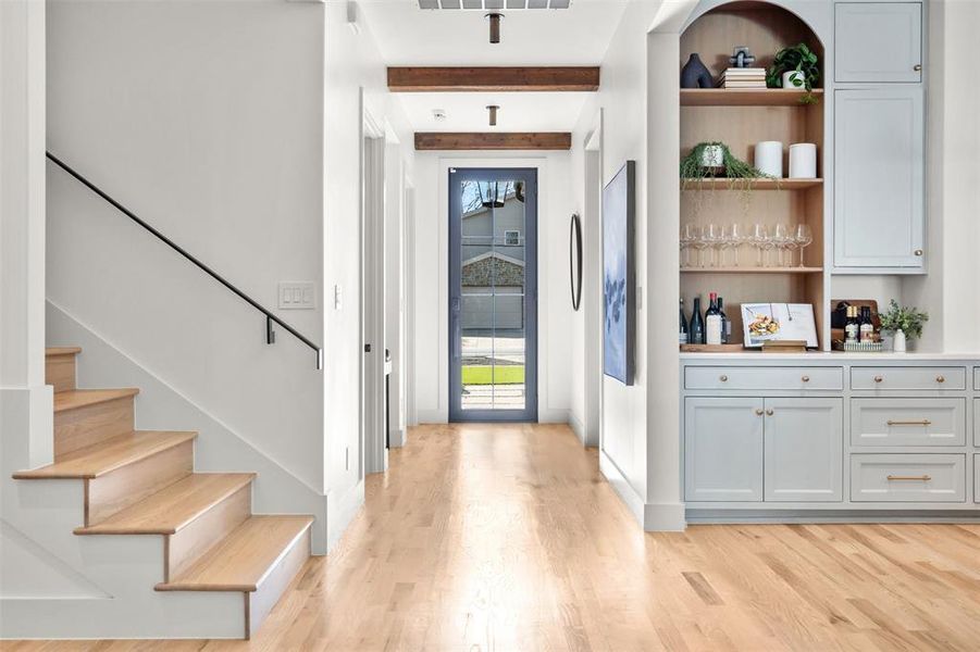 This steel door adds striking curb appeal.