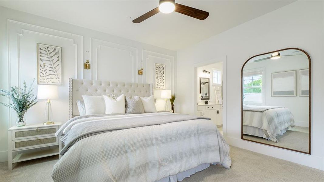 Furnished interior view inside a new home in The Village at Sandy Plains, Marietta (Image 33). Furnished interior view inside a new home in The Village at Sandy Plains, Marietta (Image 33).