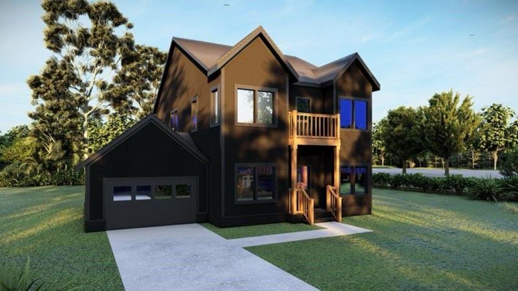 Exterior rendering of this home design in , Atlanta, GA (Image 3). Exterior rendering of this home design in , Atlanta, GA (Image 3).