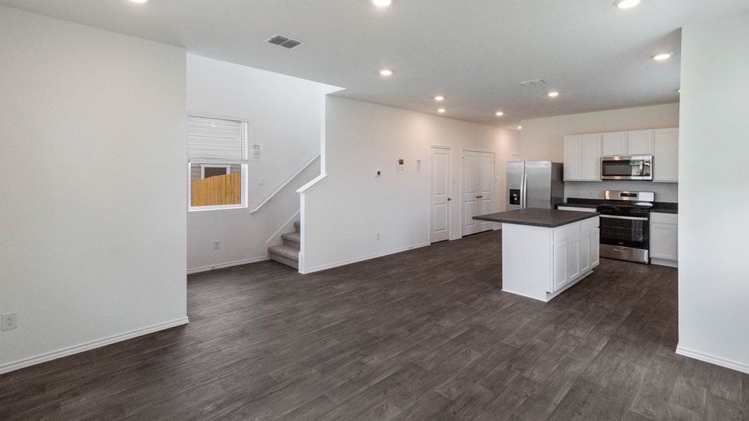 Representative unfurnished interior of a home built from the The Blanco by D.R. Horton in Valverde, Bastrop (Image 8). Representative unfurnished interior of a home built from the The Blanco by D.R. Horton in Valverde, Bastrop (Image 8).