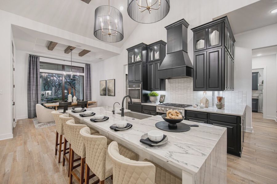 Representative furnished interior of a home built from the Raven by Chesmar Homes in Potranco Oaks 100's, Castroville (Image 5).