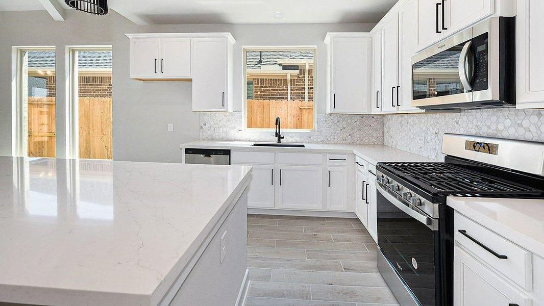 Furnished interior view inside a new home in Grand Central Park, Conroe (Image 5).