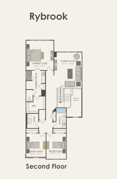 Pulte Homes, Rybrook floor plan